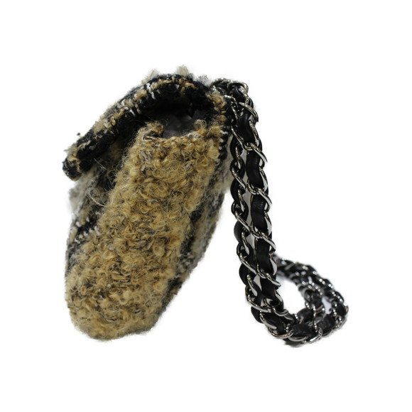 Chanel Beige CLASS Shoulder RABAT Tweed Chain SAC Bag - Picture 1 of 15